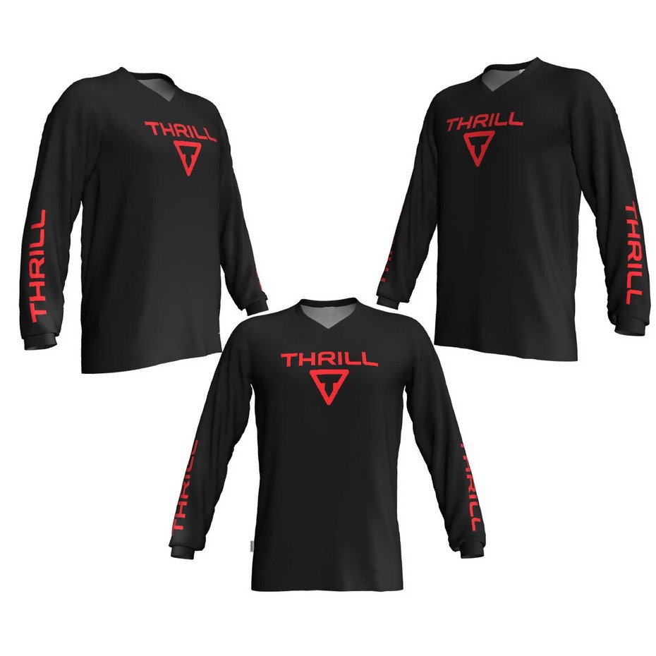 Jual Jersey Sepeda Gowes Roadbike MTB Thrill Lengan Panjang Shopee Indonesia