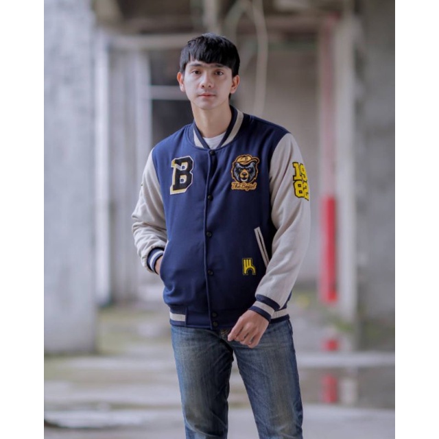 Jual Varsity Jaket Jaket Varsity Bisbaal Motip Terbaru Pria Wanita