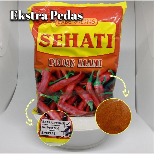 Jual Cabe Bubuk Merk Sehati Varian Serpihan Kasar Kemasan 1 Kg Shopee