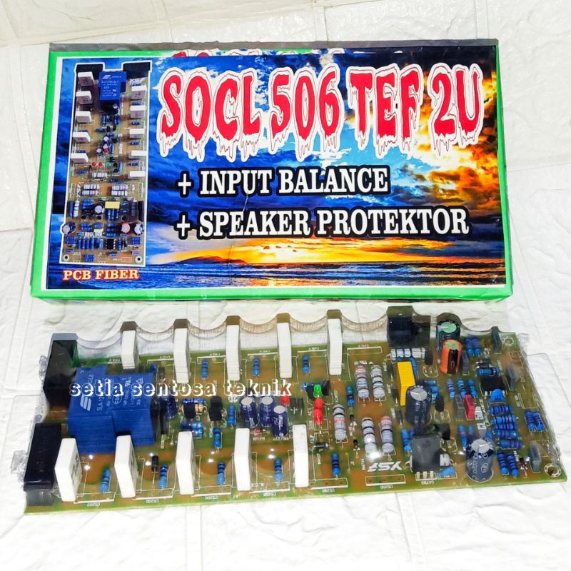 Jual Kit SOCL 506 TEF 2U 5TR Input Balance Dan Speaker Protector Pcb Fiber Shopee Indonesia