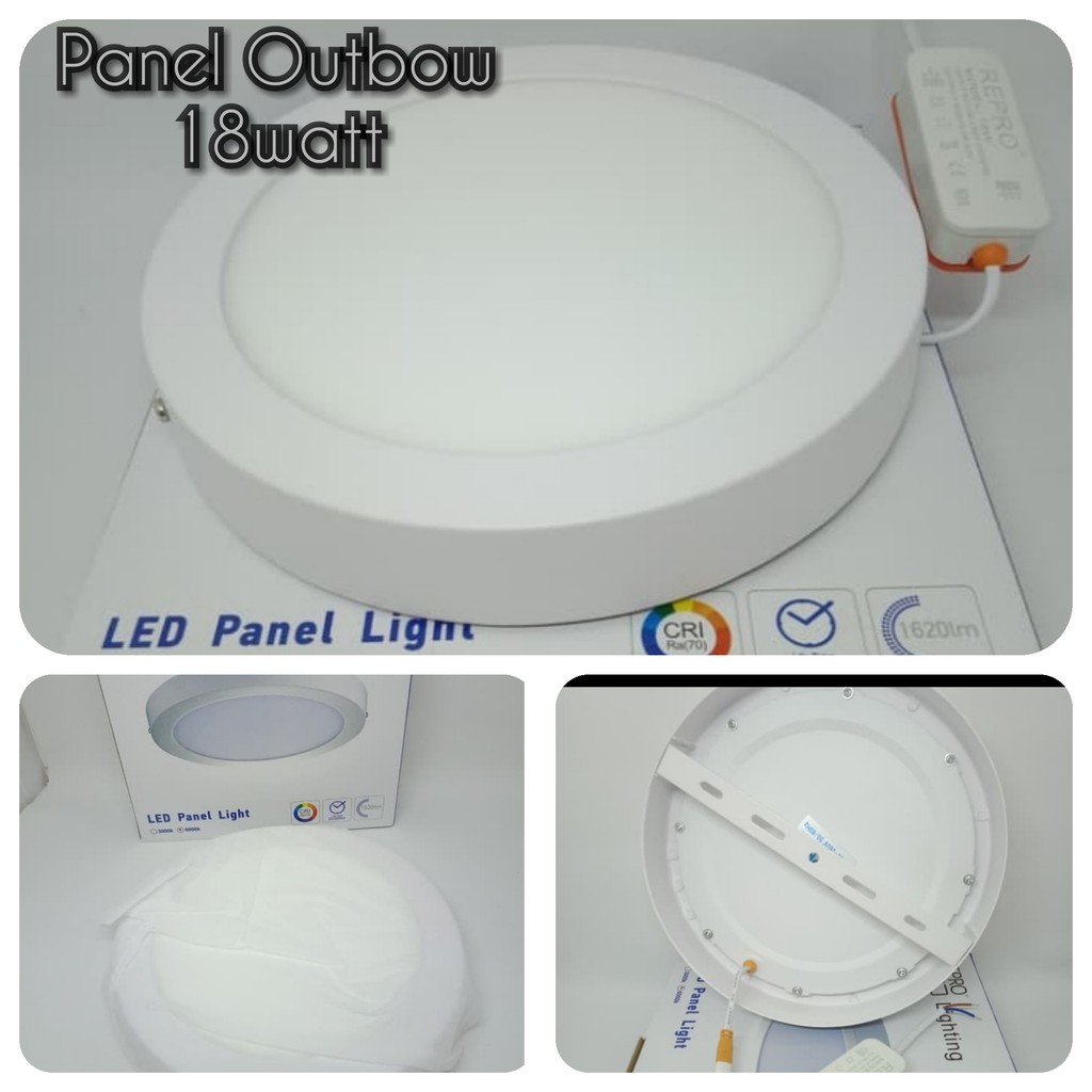 Jual LED Panel Light Downlight Outbow Ob 18watt 18 Watt 18w - White ...