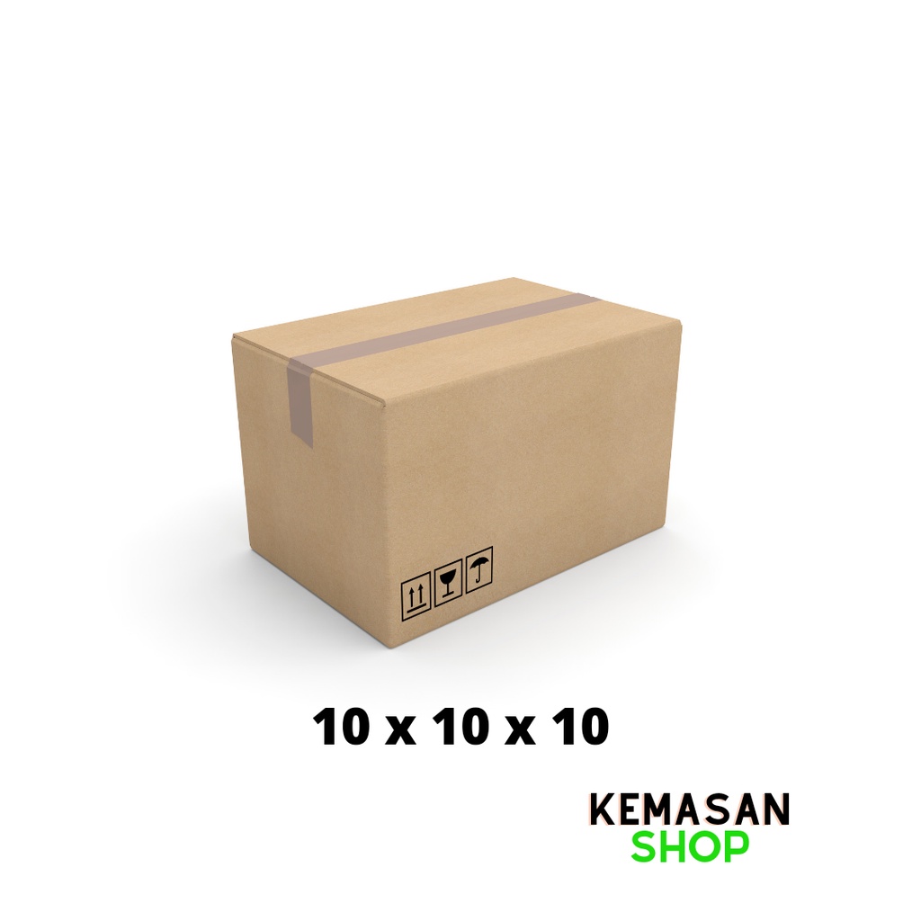 Jual Dus Polos Karton Dus Box Polos 10x10x10 Cm Kardus Packing Shopee Indonesia