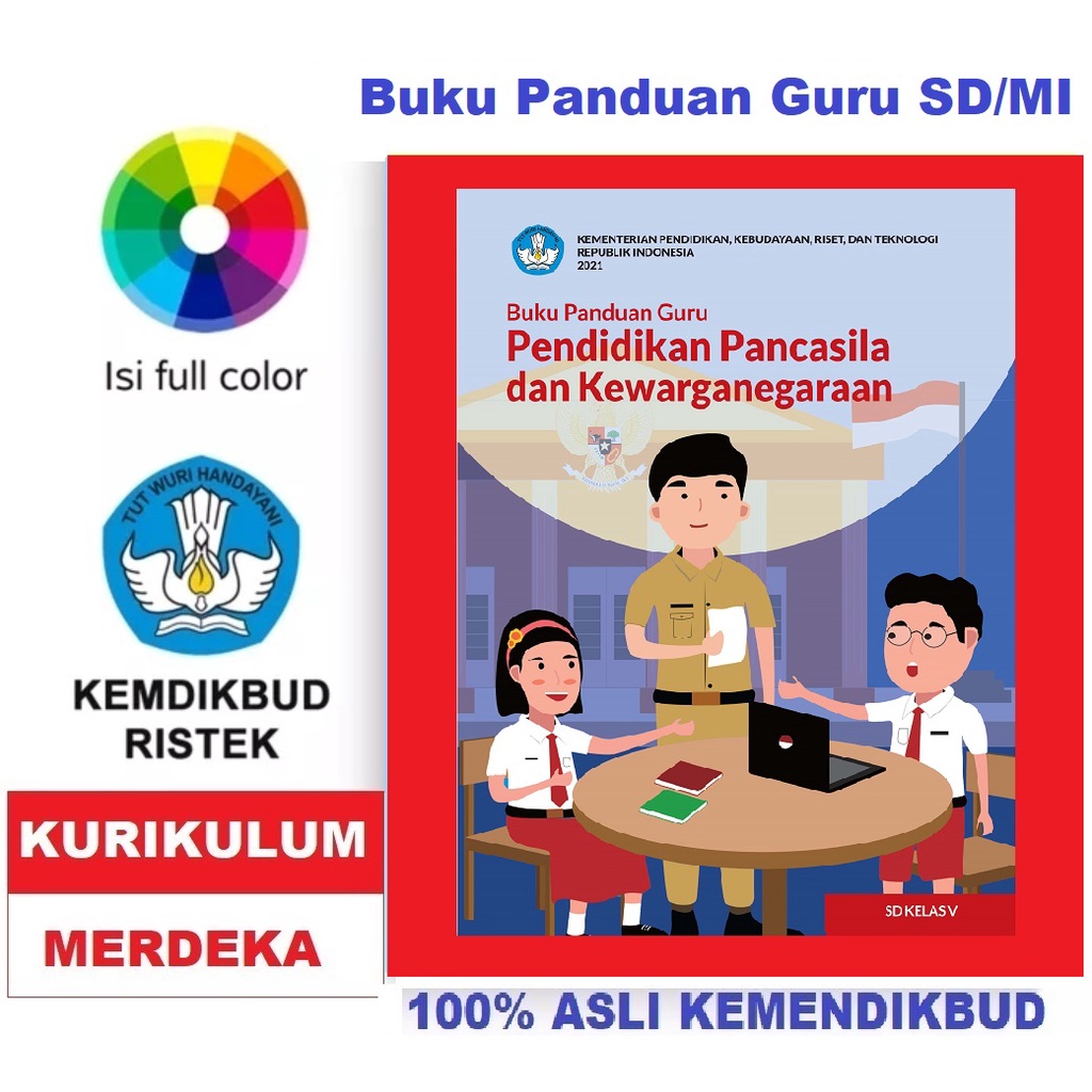 Jual Buku Kurikulum Merdeka SD/MI Kelas 5 - Buku Panduan Guru PPKN SD ...