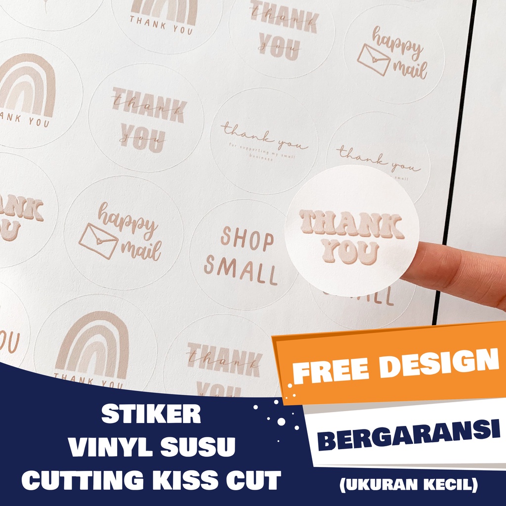 Jual Cetak Stiker Vinyl Susu Label Sticker Anti Air Kemasan Produk Nama