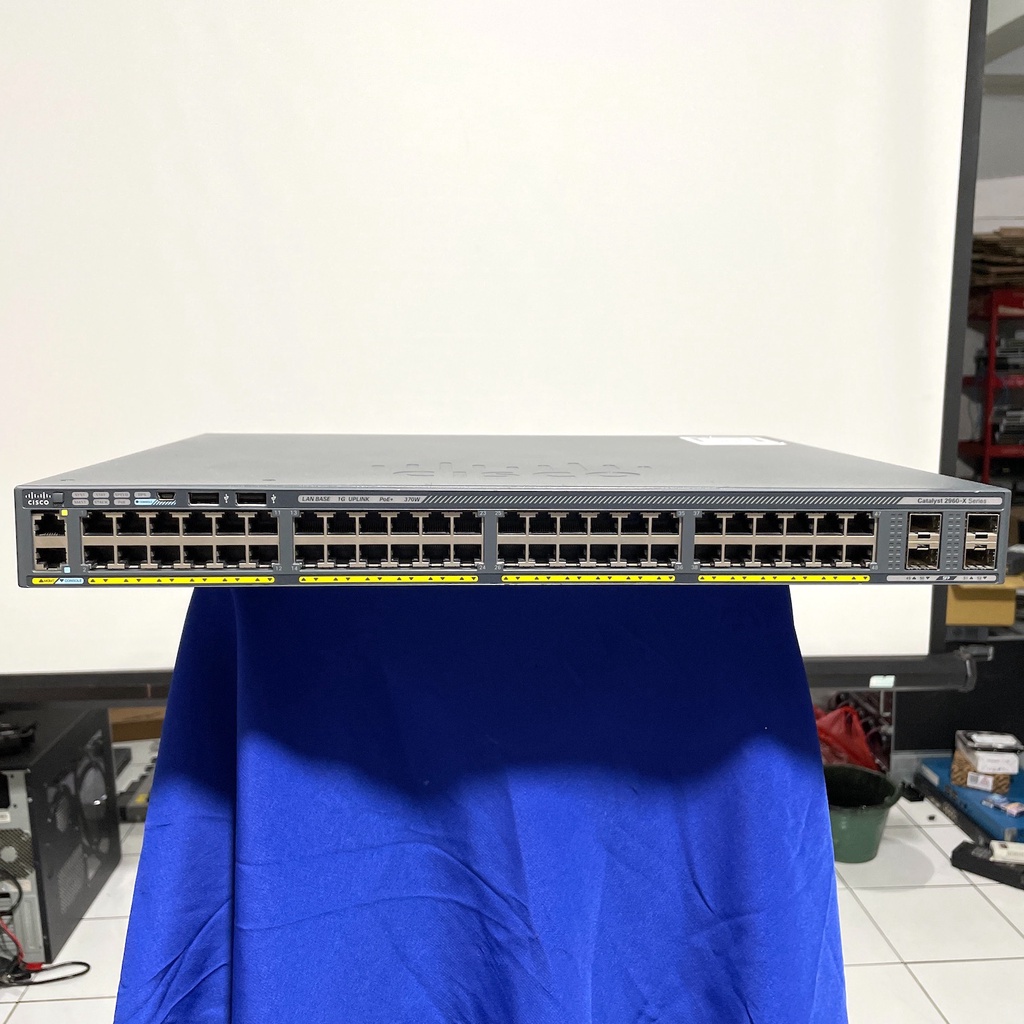 Jual Switch Hub Cisco Catalyst 2960X 48 LPS L 48 Port Gigabit POE Plus ...