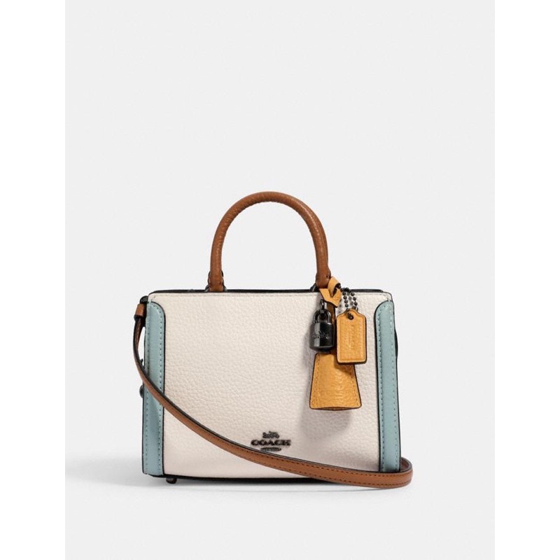 Coach zoe best sale carryall colorblock