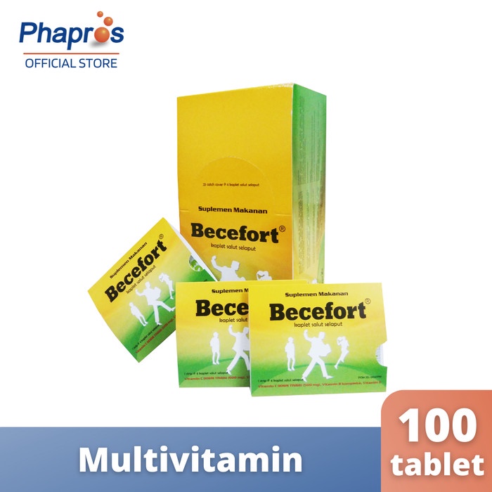 Jual BECEFORT Suplememt Vitamin C 500mg 1 Box ( 100 Tablet ) | Shopee ...