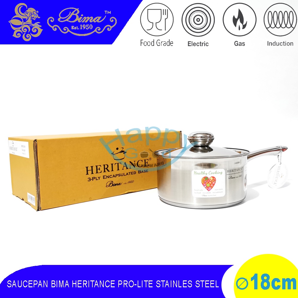 Jual Bima Heritance Pro Lite Cm Saucepan Panci Stainless Steel