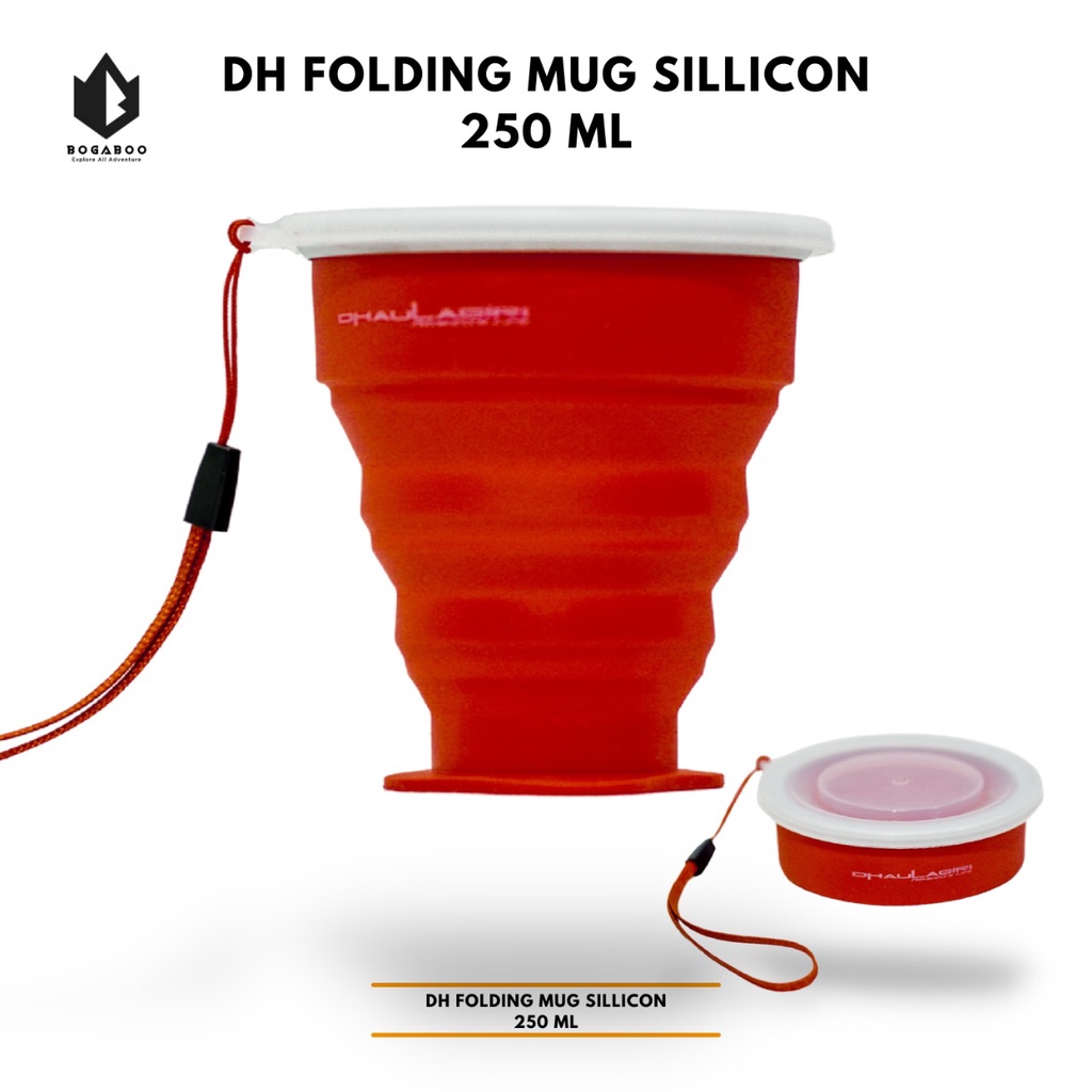 Jual [ COD ] Dhaulagiri Folding Mug Sillicon 250 ml - Gelas Silicon ...