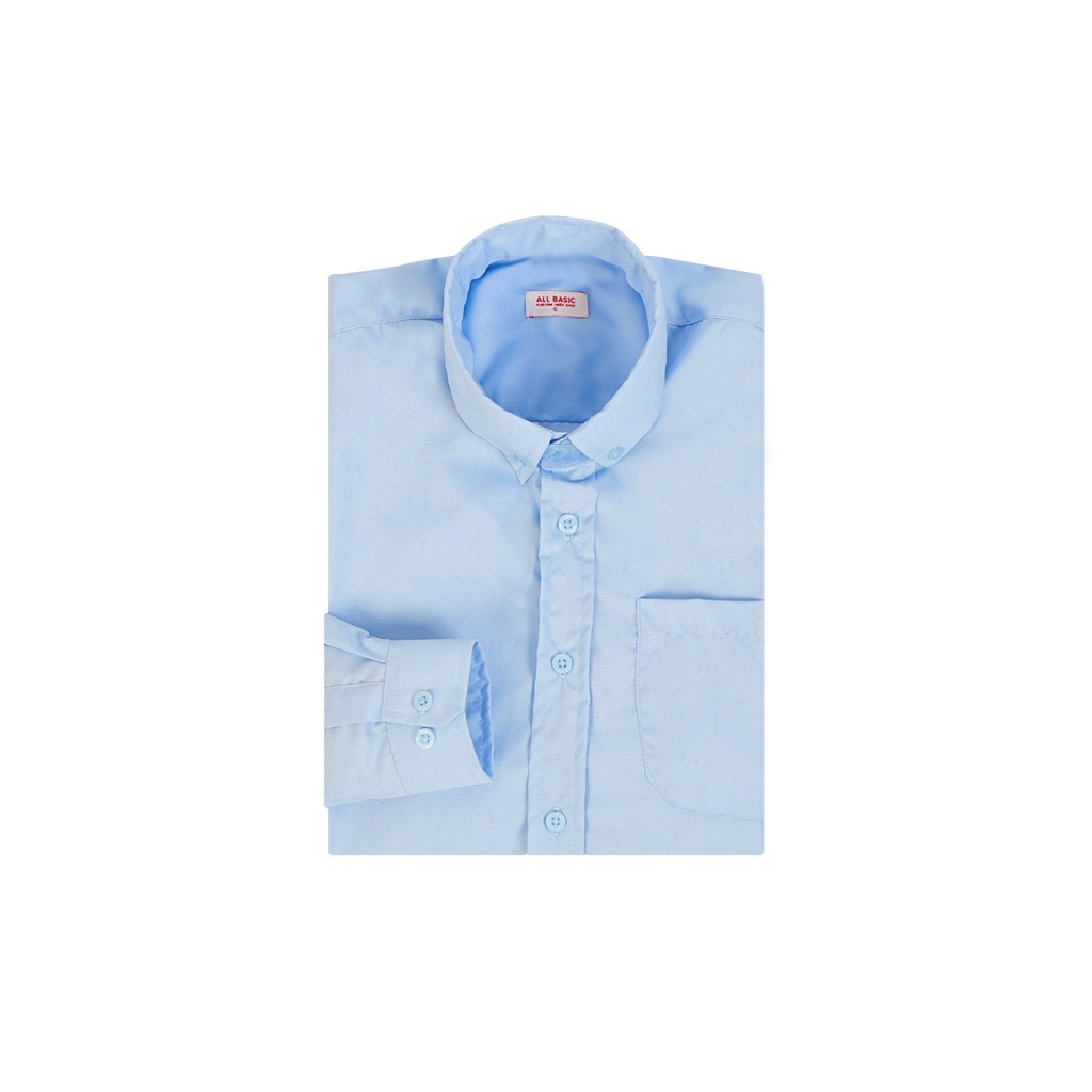 Jual All Basic Men Easy-iron Shirt - Light Blue | Shopee Indonesia