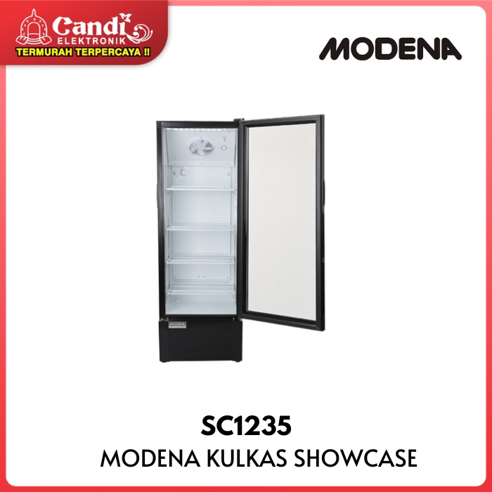 Jual MODENA Kulkas Showcase Kapasitas 230 Liter SC 1235 Direct & Fan ...