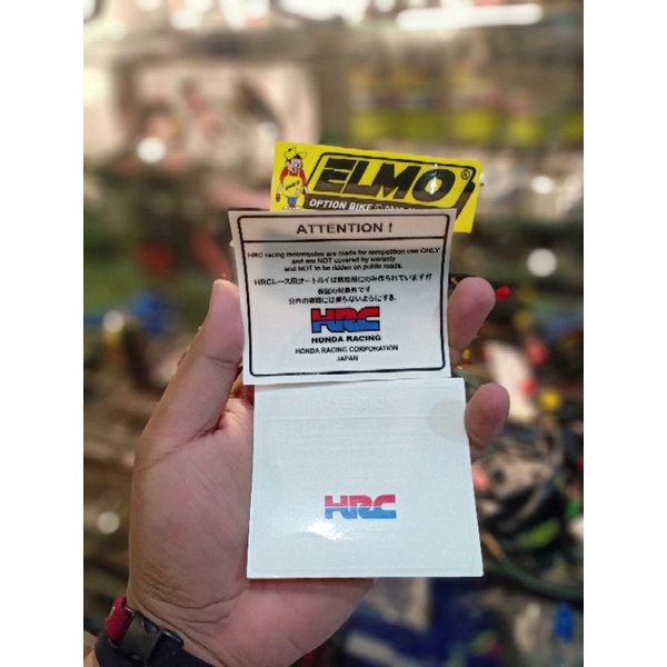 Jual Stiker attention warning hrc bahan uv transparan | Shopee Indonesia