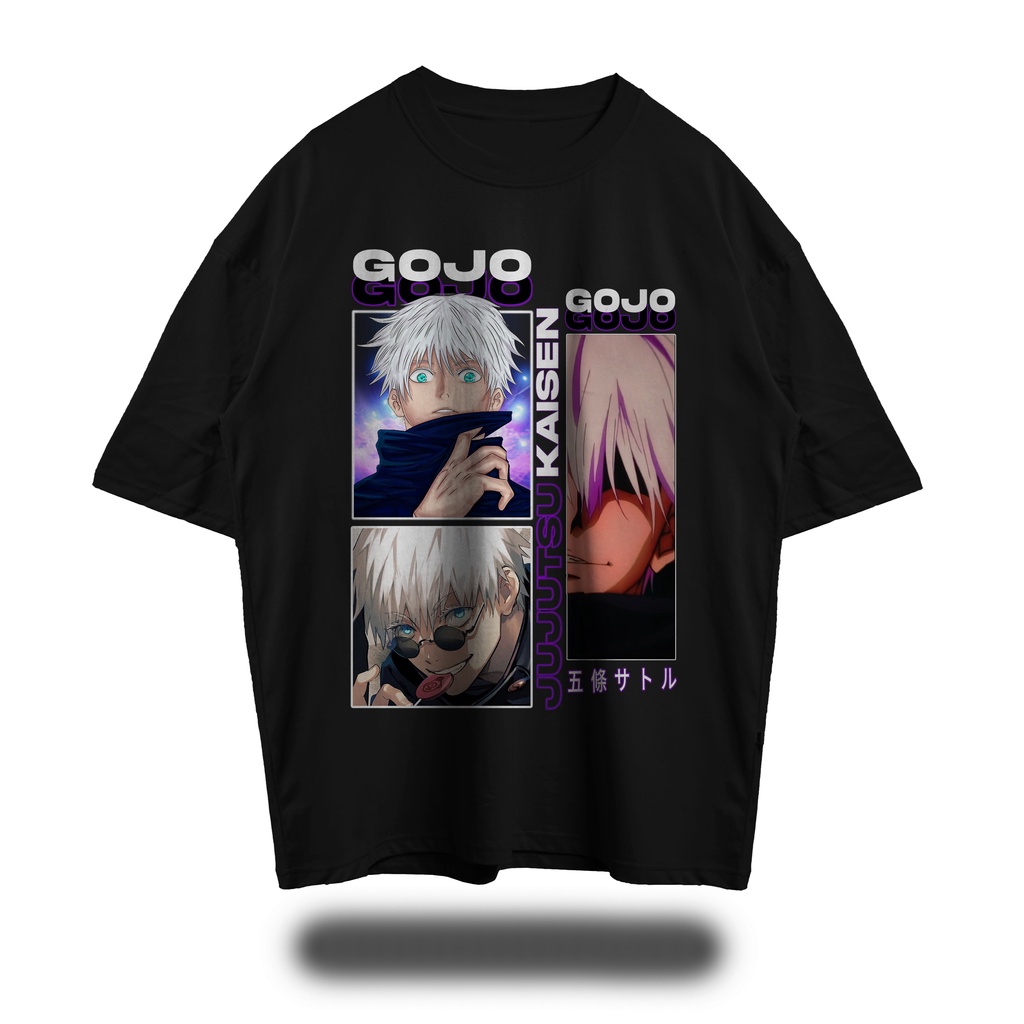 Jual Kaos Jujutsu Kaisen Satoru Gojo Oversize anime t shirt