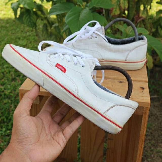 Vans Era Croc leather white