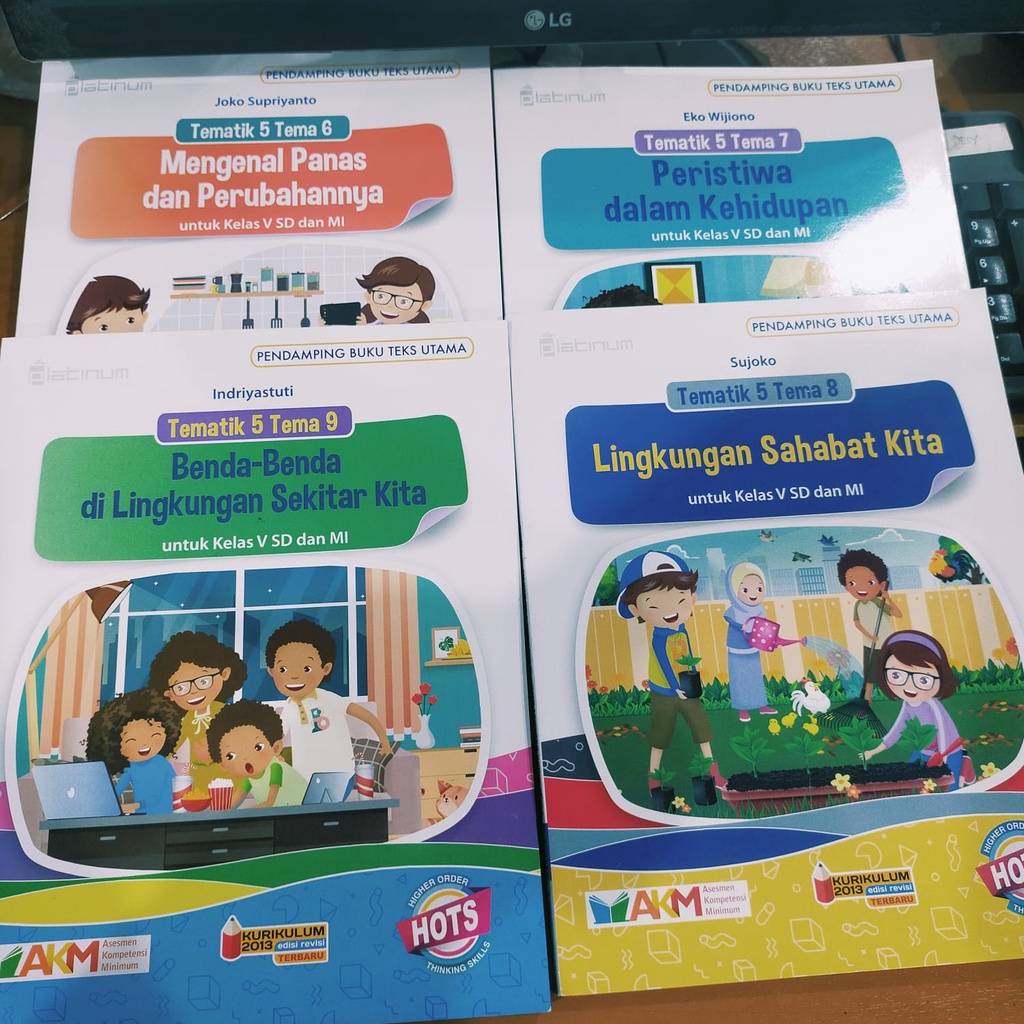 Jual BUKU TEMATIK SD KELAS 5 TEMA 1 2 3 4 5 6 7 8 9 AKM - HOTS PLATINUM ...