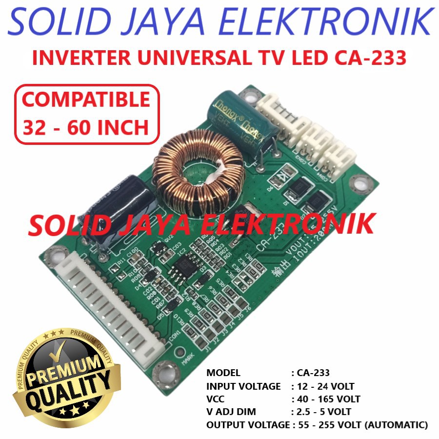 Jual INVERTER LAMPU BACKLIGHT LED UNIVERSAL MULTI 32 35 37 39 40 42 45 ...