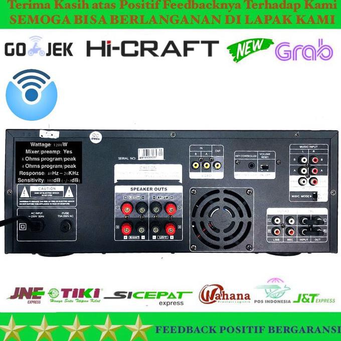 Jual POWER AMPLIFIER KARAOKE ROOM HICRAFT BT 3000 MKIII ORIGINAL