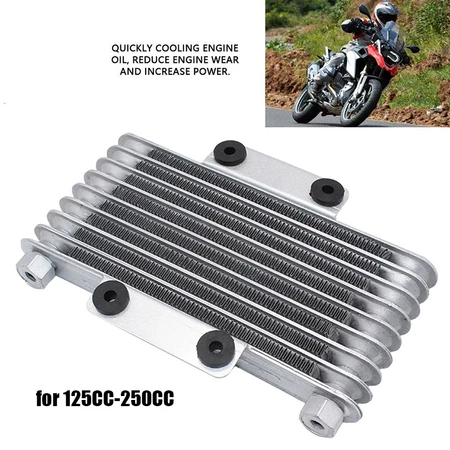 Aluminum Engine Oil Cooler For 125CC-250CC Bikes