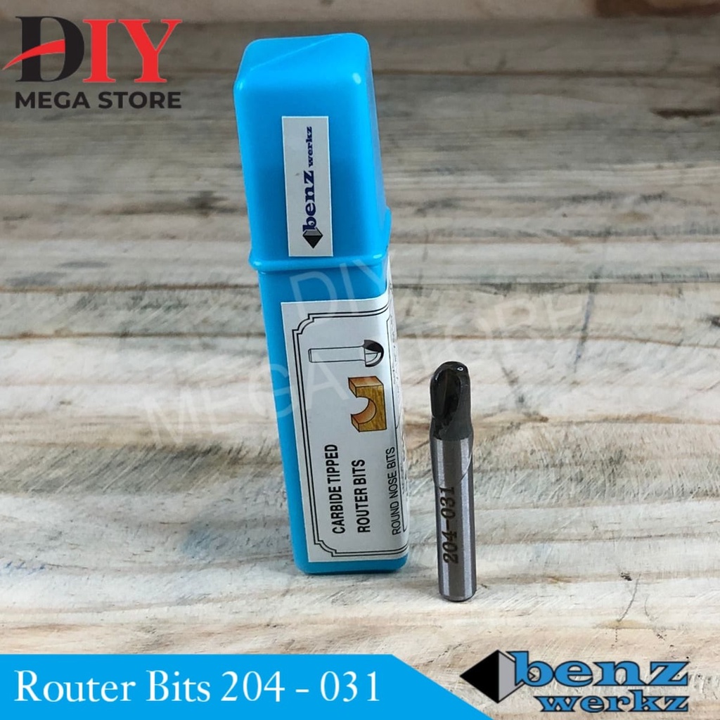 Jual Router round nose bit / mata profil 6,35 mm x 1/4