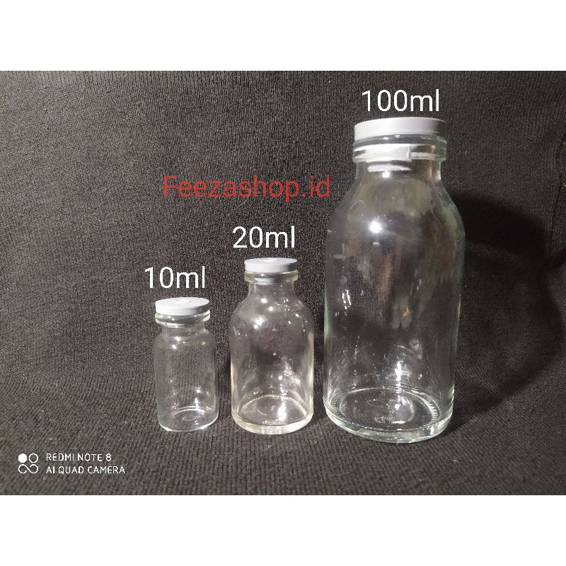 Jual Botol Vial 100 ml + Tutup/ Botol Asi | Shopee Indonesia