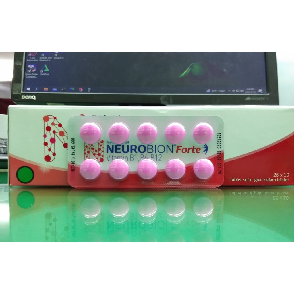 Jual NEUROBION FORTE VITAMIN B1, B6, & B12 1 LEMBAR ISI 10 TABLET ...