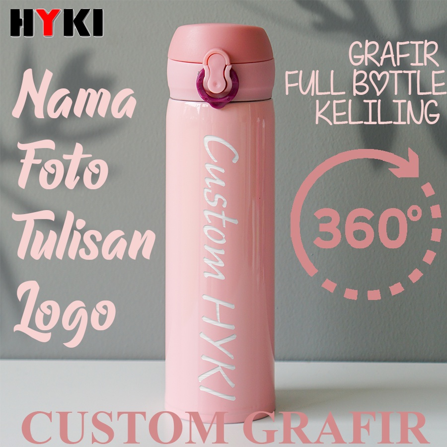 Jual Tumbler Custom Grafir Nama Tulisan Logo Foto Termos Custom Grafir Shopee Indonesia 2003