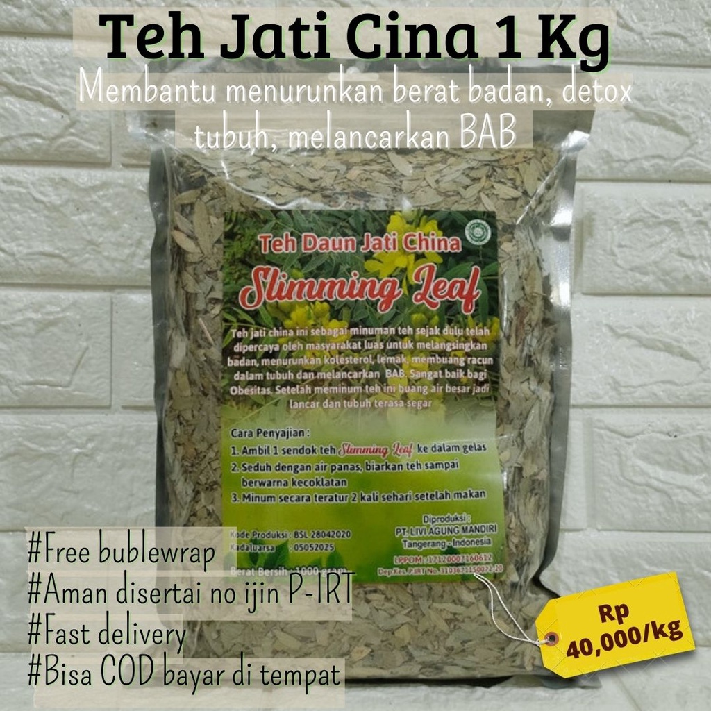 teh jati cina pelangsing kemasan 1kg