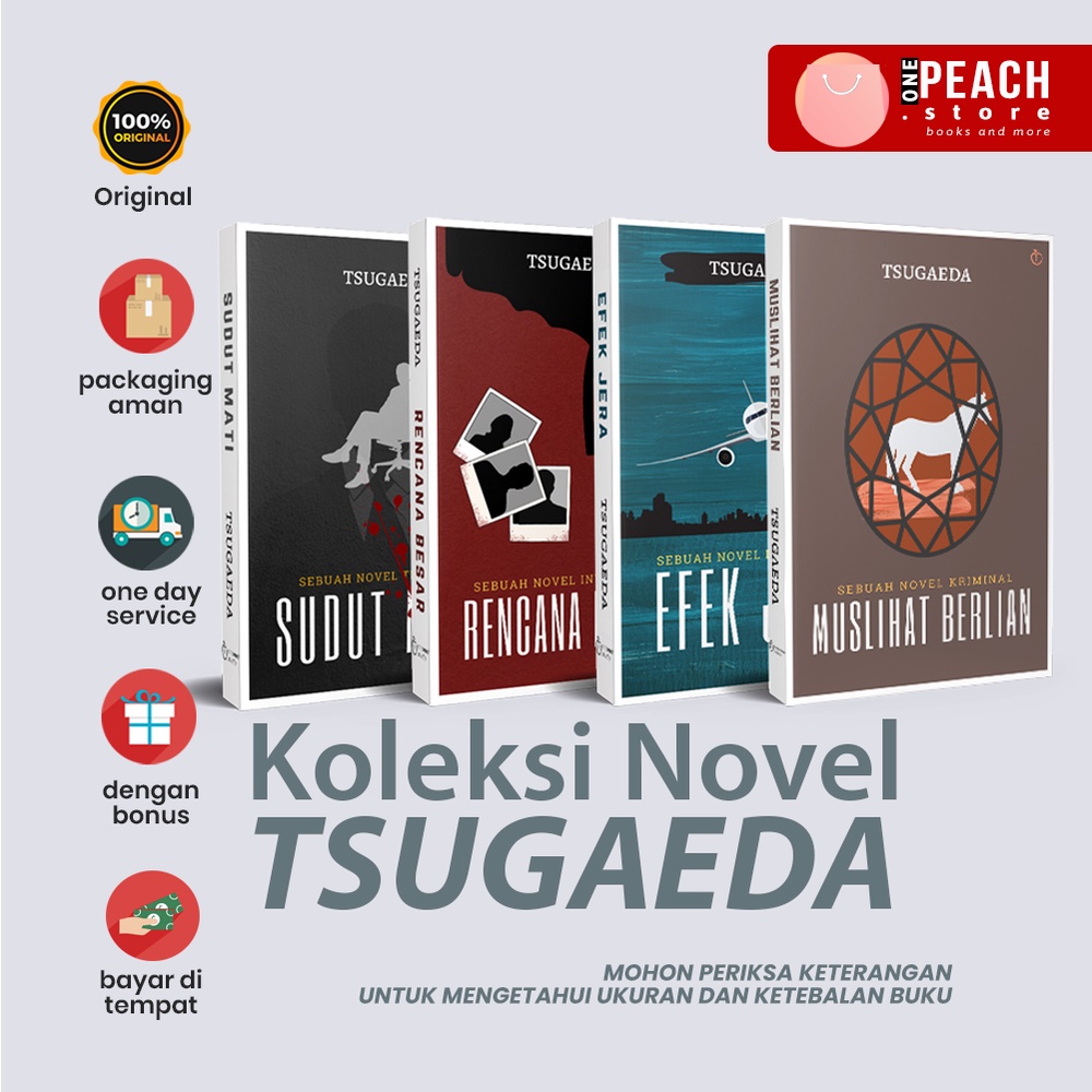 Jual Koleksi Novel Tsugaeda Efek Jera Muslihat Berlian Rencana Besar Sudut Mati Shopee 