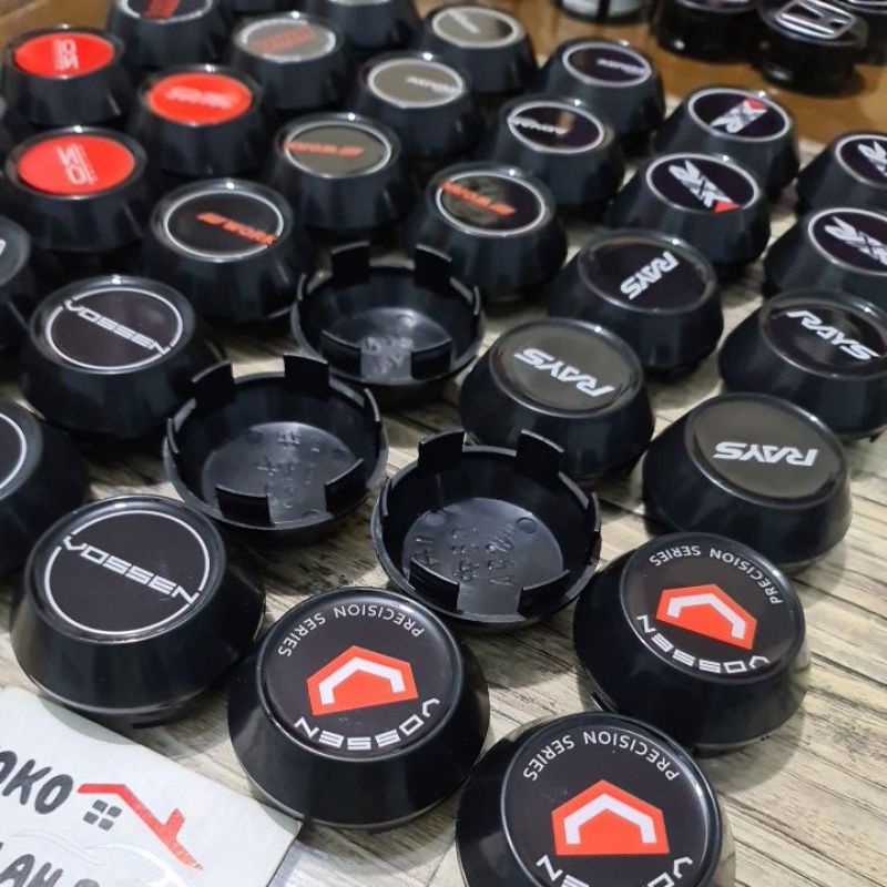 Jual dop velg dop roda model kerucut hitam 6,5cm RAYS XXR ENZO WORK ...