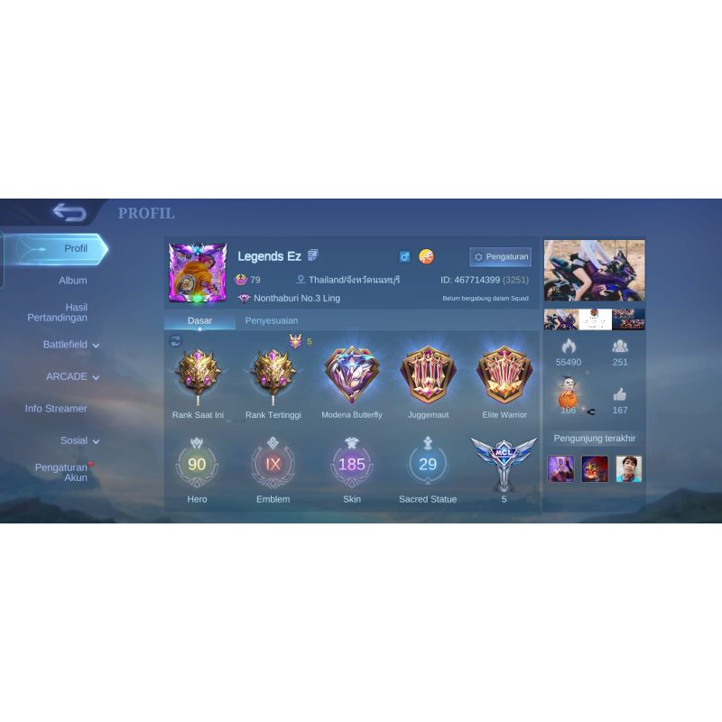 Jual akun sultan Mobile Legends | Shopee Indonesia