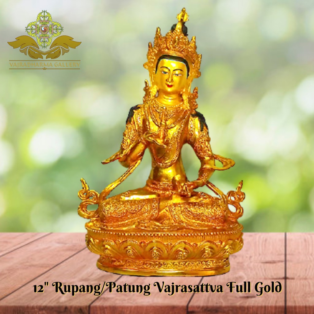 Jual Patung Rupang Arca Buddha Logam Vajrasattva Inch Full Gold Shopee Indonesia