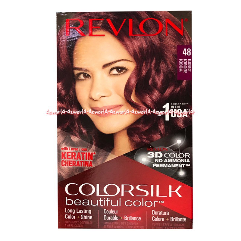 Jual Revlon Colorsilk Hair No 48 Burgundy Pewarna Rambut Ungu Cat