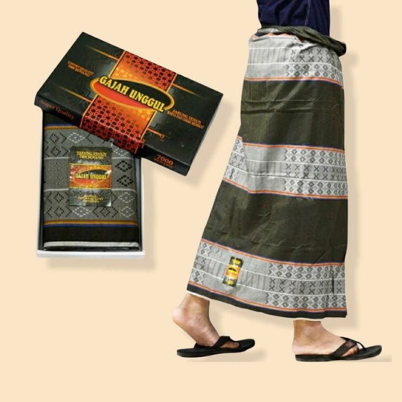 sarung gajah unggul 7000 benang random Sangat cocok buat hadiah dll ukuran besar bahan halus  lembut