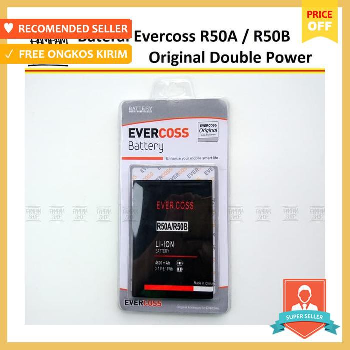 Jual baterai evercoss r50a winner y2 plus r50b y2 double power original ...