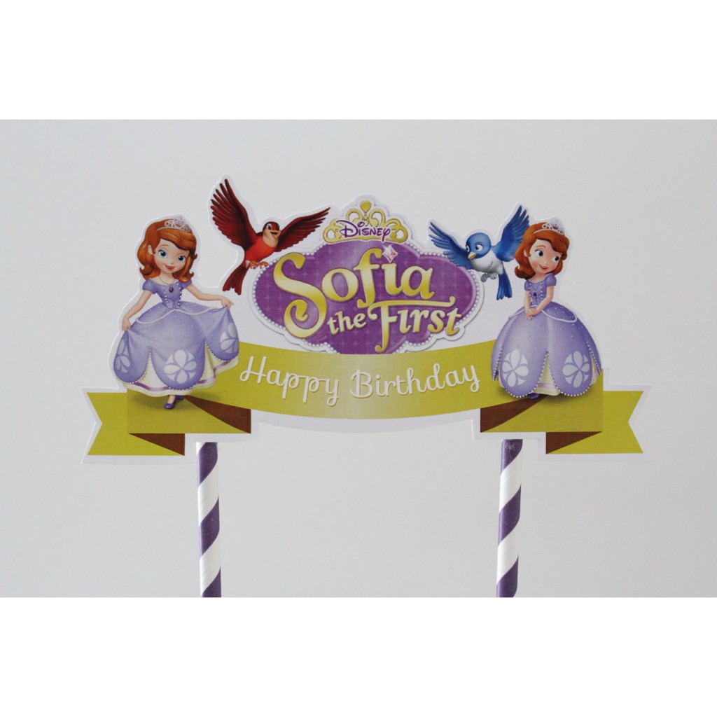 Jual cake topper sofia / tusukan kue sofia / hiasan kue sofia | Shopee ...