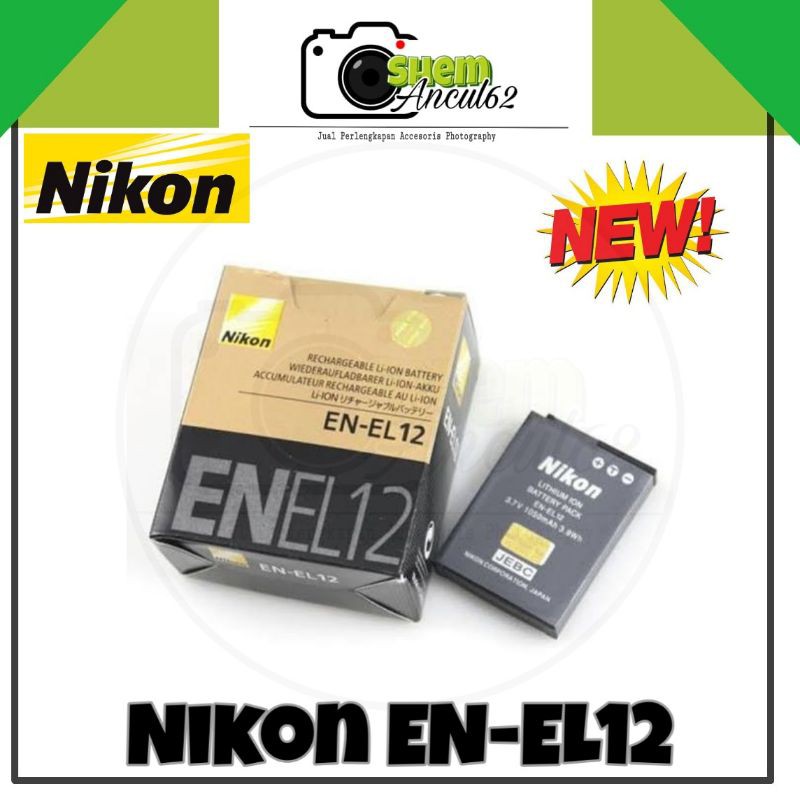 Jual Baterai batre nikon en el12 EN-EL12 EN EL12 untuk Kamera Nilon ...