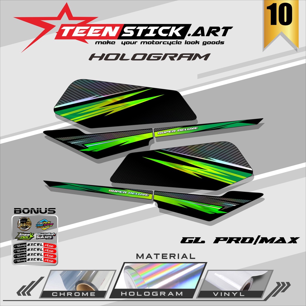 Jual Striping Gl Pro Max Striping Variasi Hologram Honda Gl Pro Max