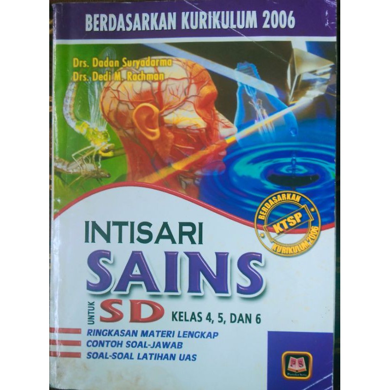 Jual BUKU SAIN INTISARI SAINS UNTUK SD KELAS 4 5 DAN 6 (BEKAS) | Shopee