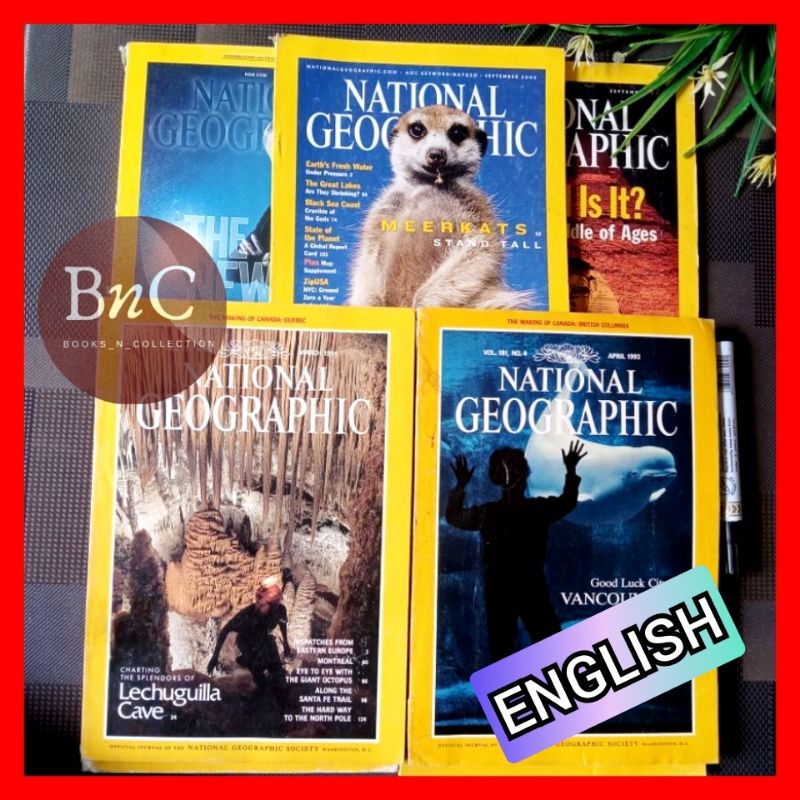 Jual National Geographic Second NATGEO Bahasa Inggris | Shopee Indonesia