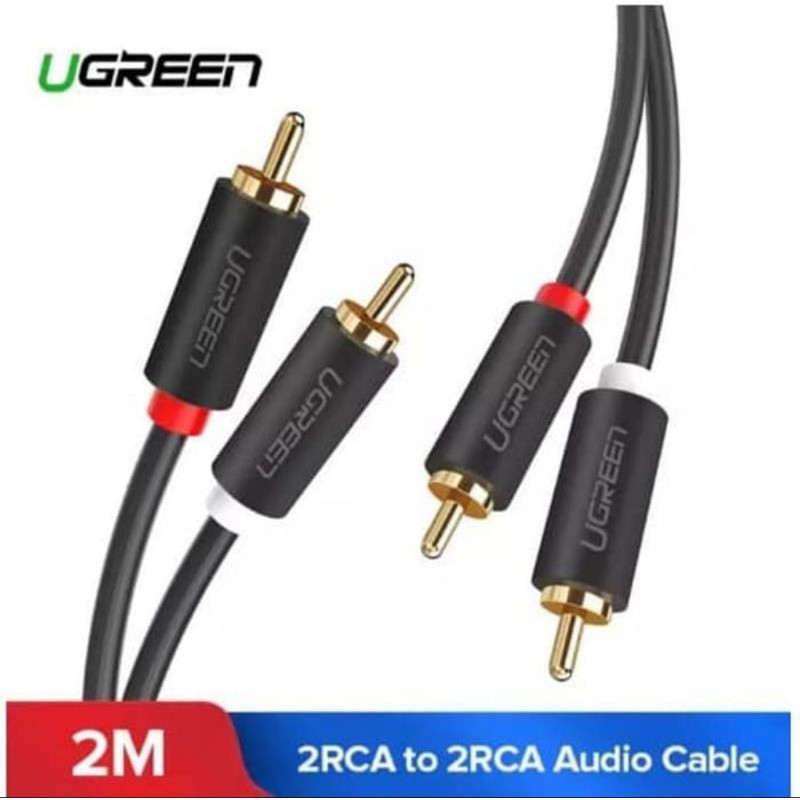 Jual Ugreen 30747 10519 10520 Kabel Audio 2 RCA Male to 2 RCA Male ...