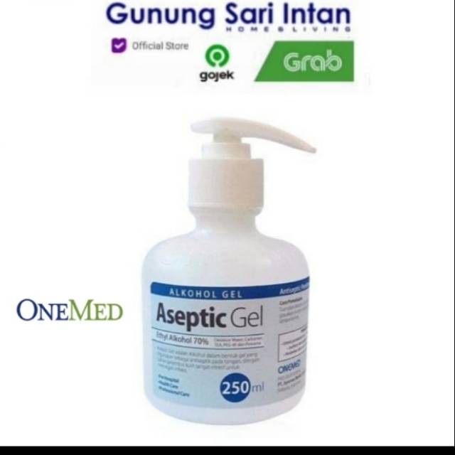 Jual Anti septic hand sanitizer onemed 250ml+pump khusus pulau jawa ...