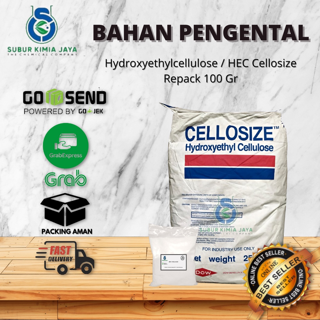 Jual cellosize / HEC / Hydroxy Ethyl Cellulose 100 gram | Shopee Indonesia