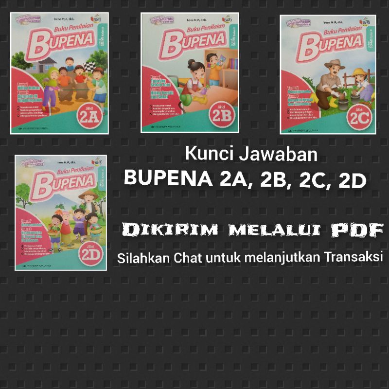 Jual BUKU BUPENA 2A, 2B, 2C, 2D Untuk SD Kelas 2 Plus Kunci Jawaban ...