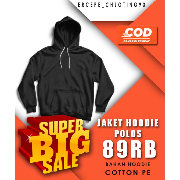 Jual SABLON JAKET HOODIE SATUAN CUSTOM PRIA MURAH Shopee Indonesia