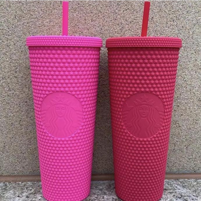 Jual Starbucks Tumbler Bling Ruby Pink Matte Studded Blink Cup