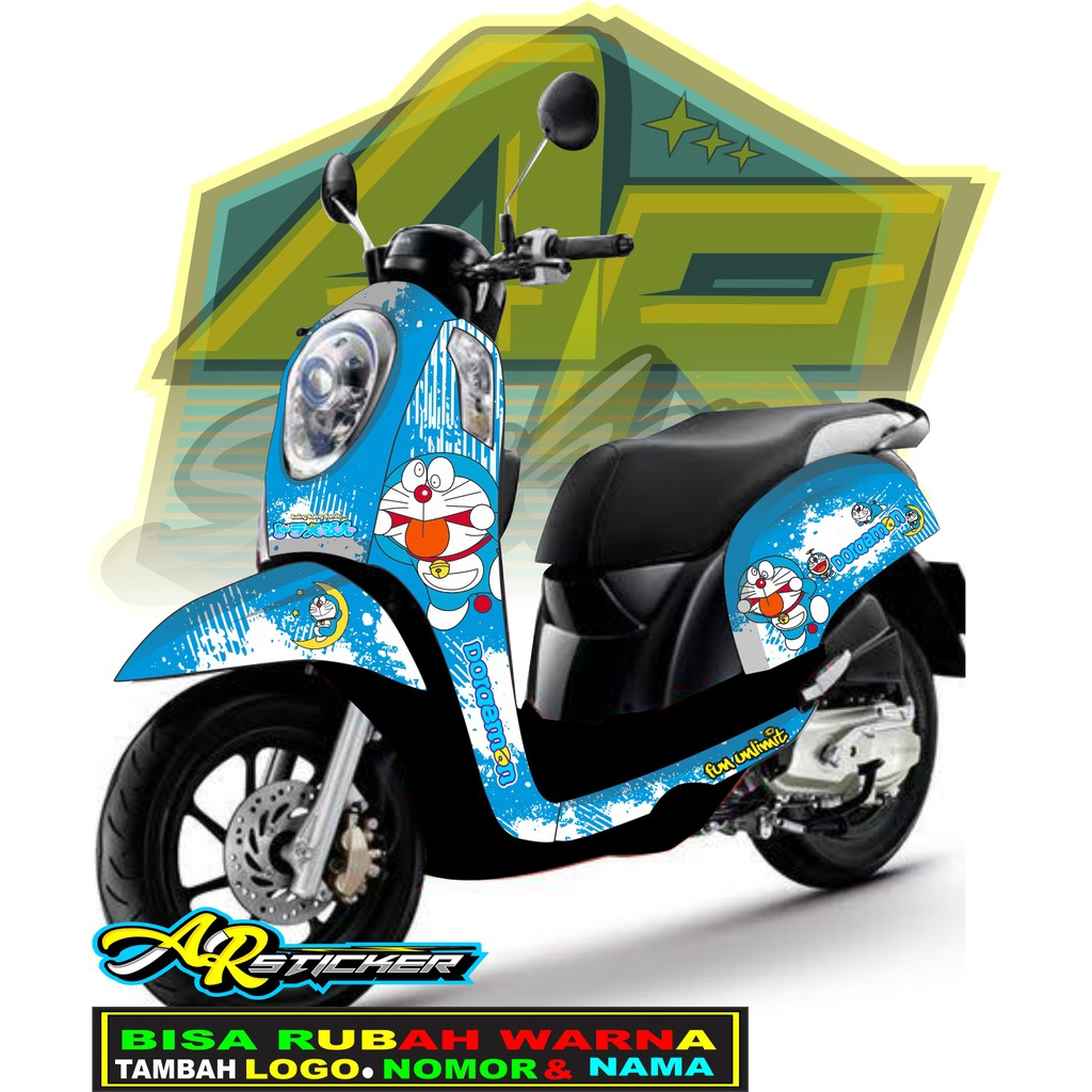 Jual Decal scoopy Scoopy full body Full Blok Decal Scopy Dekal Stiker ...