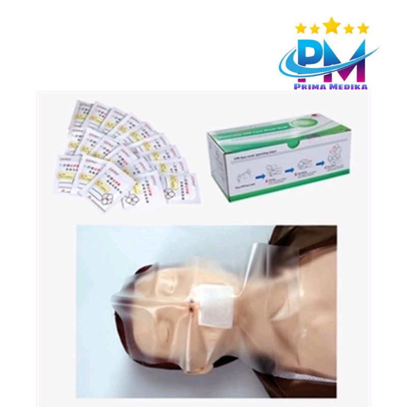 Jual General Doctor Disposable CPR Face Shield Mask Shopee Indonesia