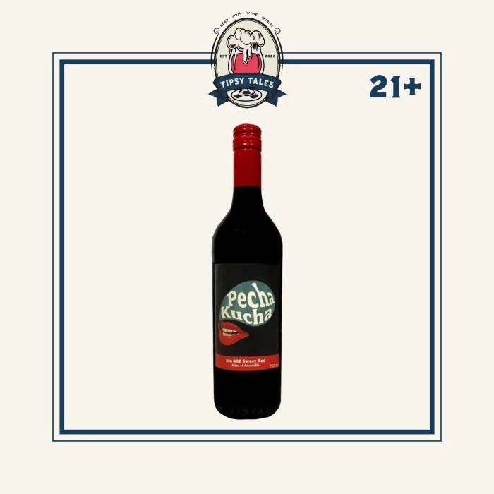 Jual Sweet Red Wine Pecha Kucha Bin 808 750ml Shopee Indonesia