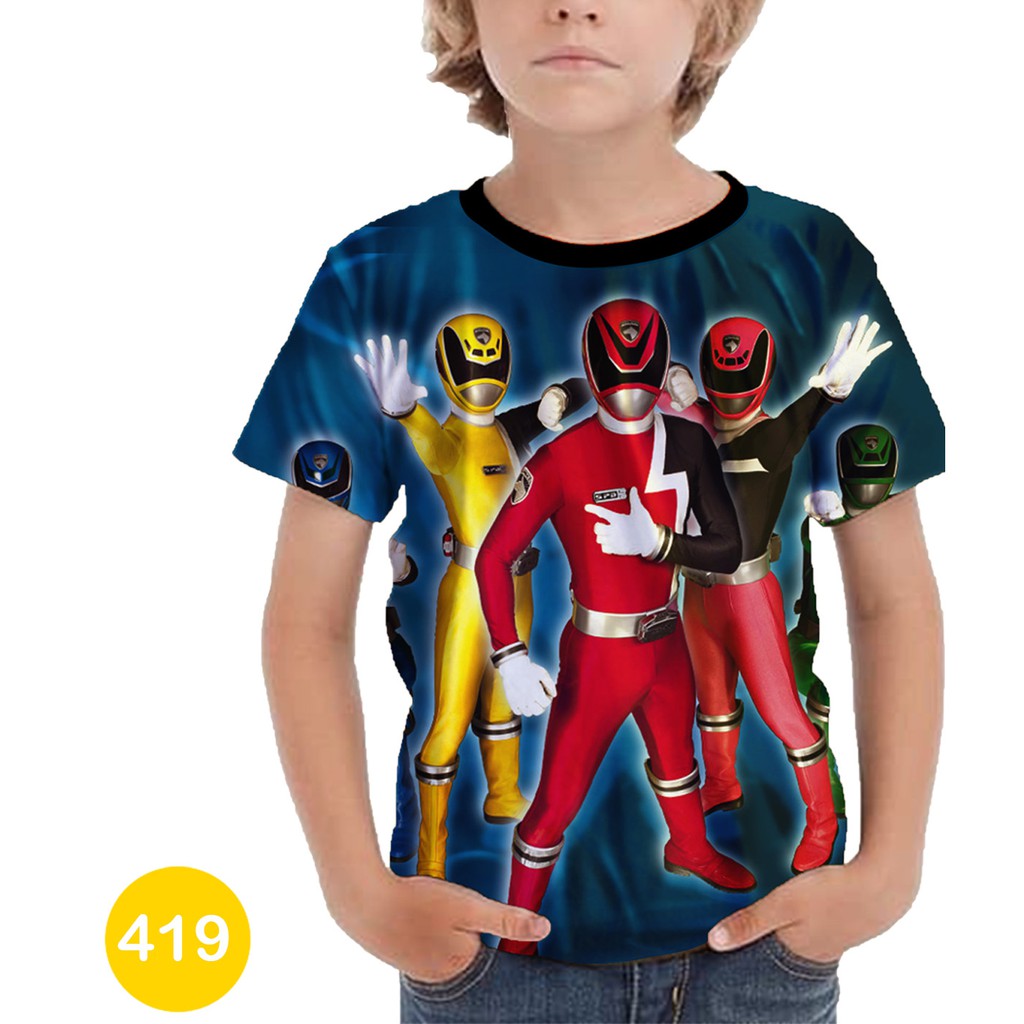 Jual Baju Power Rangers SPD Baju Anak Printing #419 | Shopee Indonesia