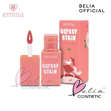 ❤ BELIA ❤ EMINA Glossy Stain 3g Moisturizing Lip Tint Gel Finishing Glossy